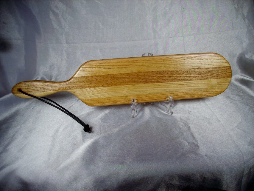 18RWH 18 Inch Oak Spanking Paddle with holes